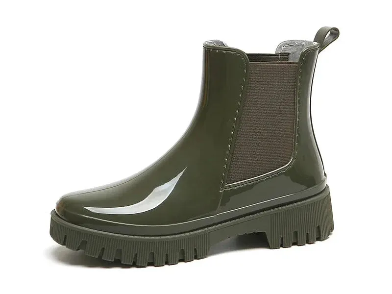 Saleh Garden Chrome Chelsea Chunky Boots