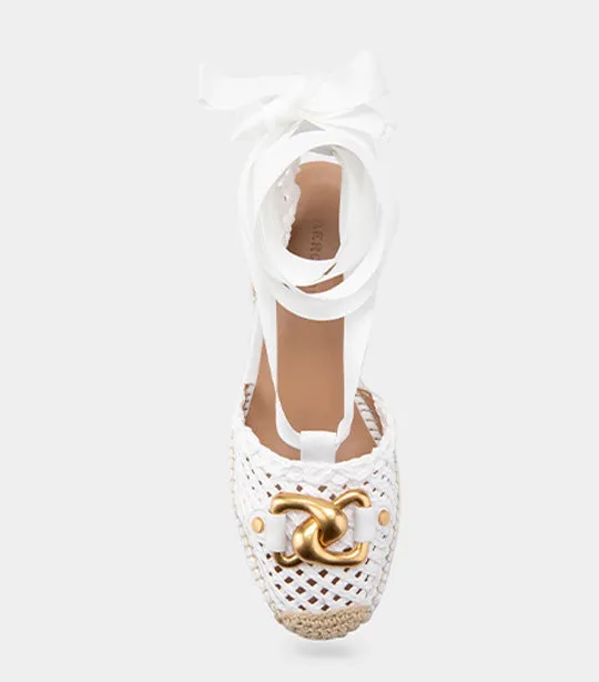 Scarlett Raffia White