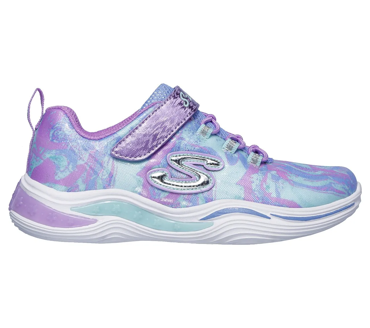 Skechers Lavender Multi Power Petals Flowerspark Toddler Sneaker