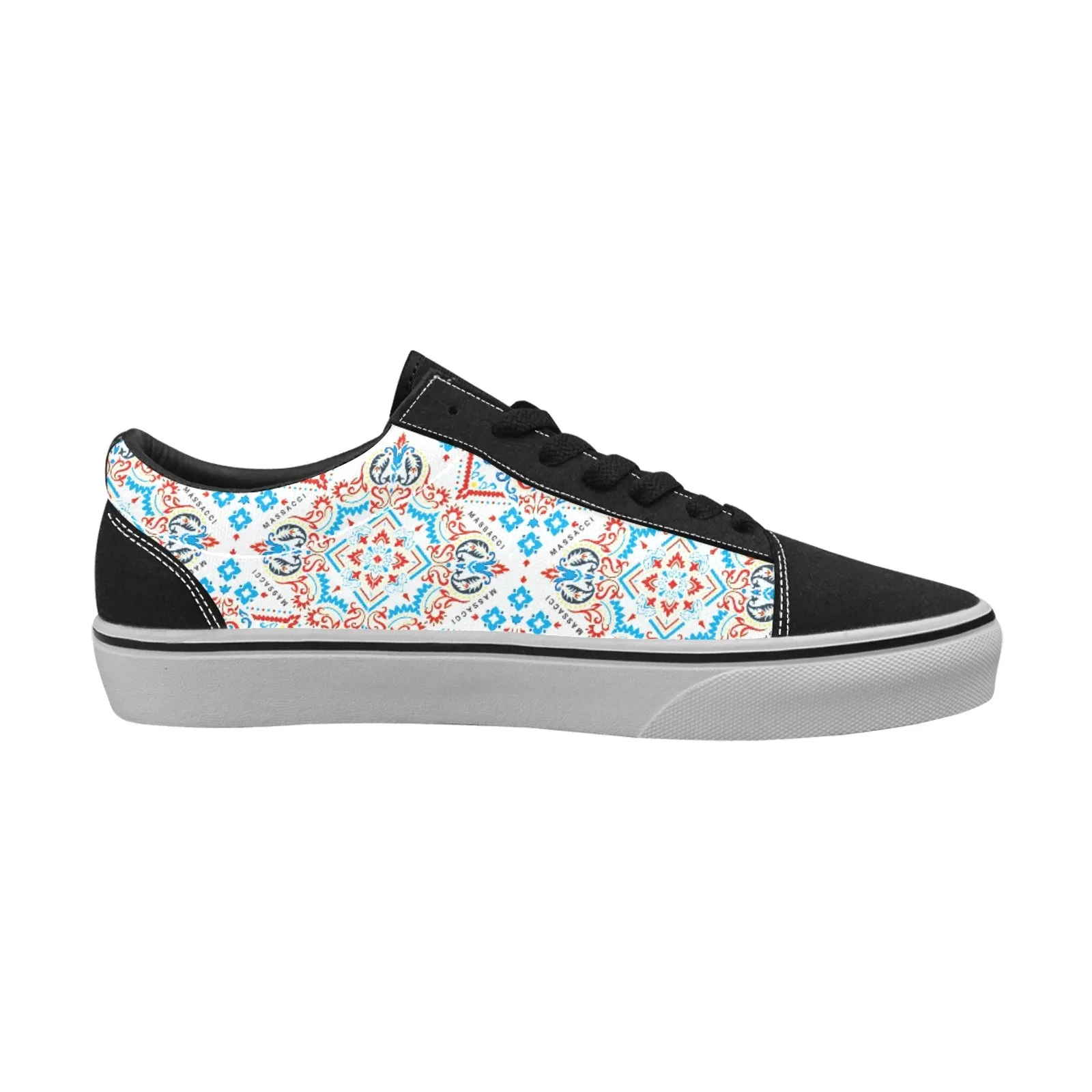 Spanish Tile, Women's Lace-Up Canvas Sneakers