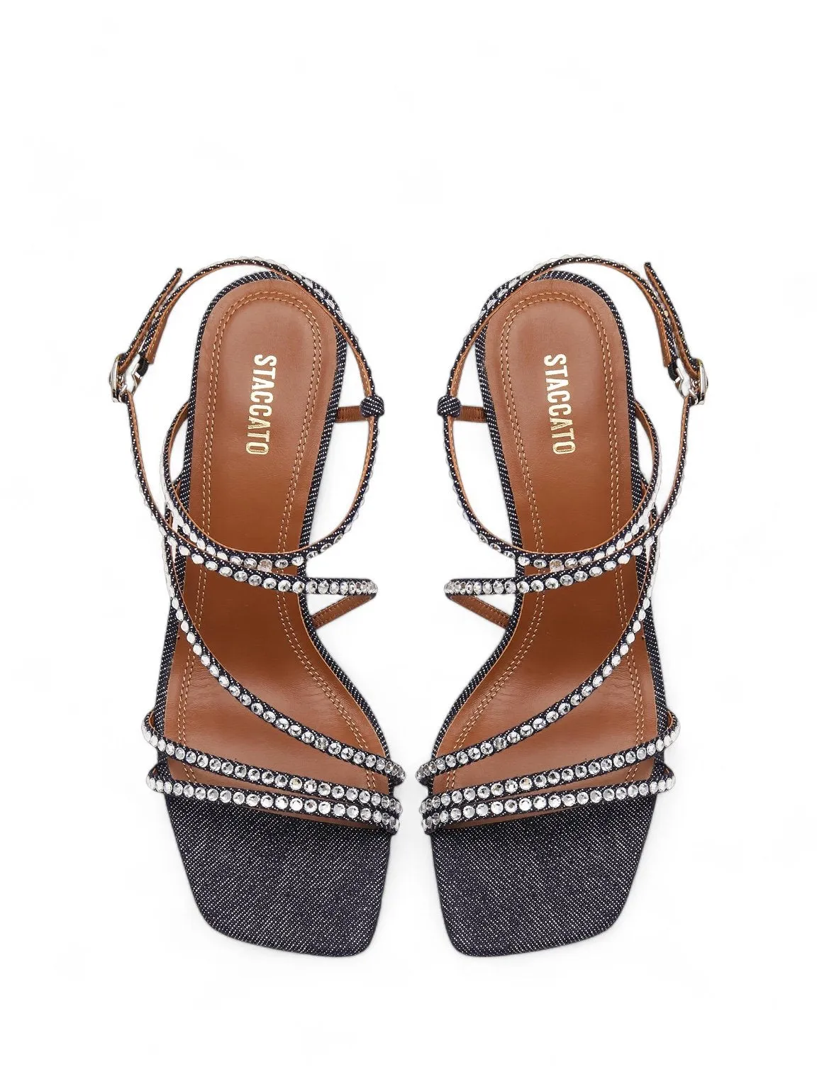 Sparkling Rhinestones Strappy Heel