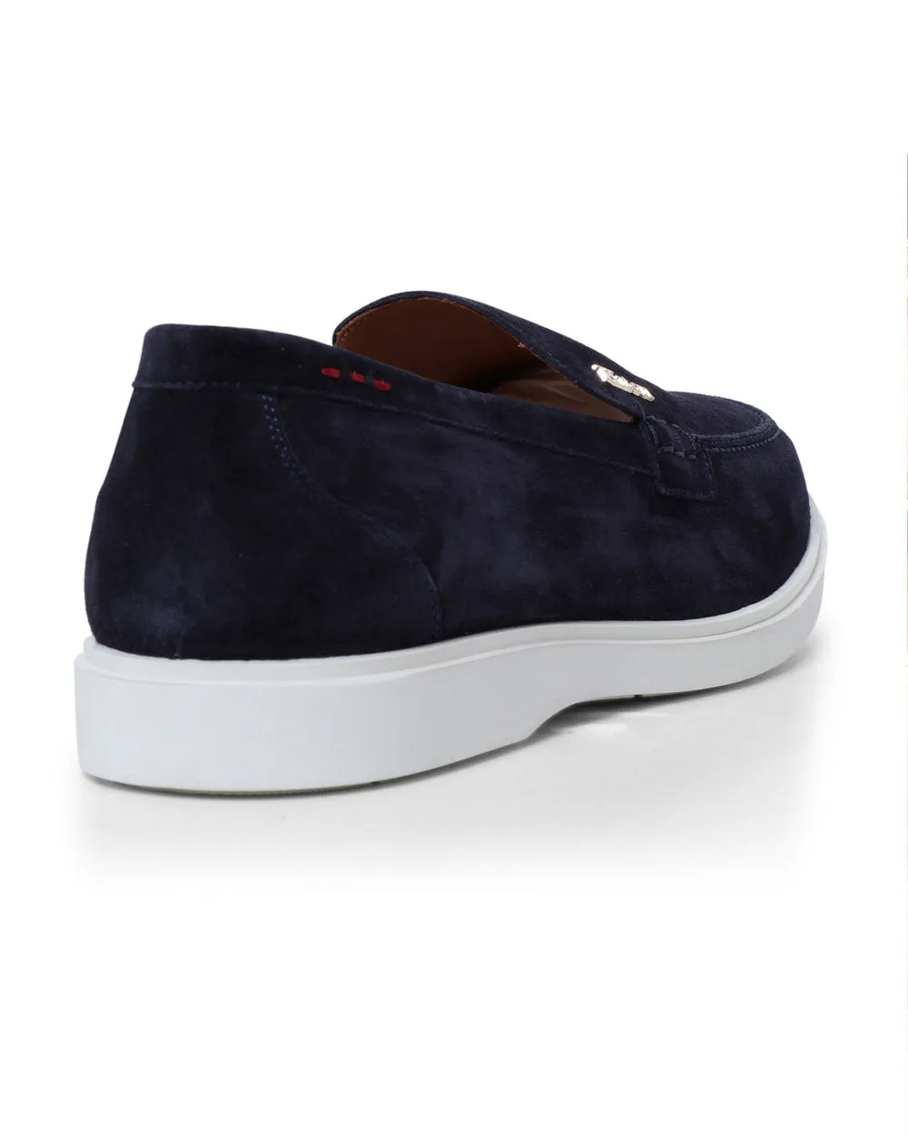 Suede Causal Loafer in Navy