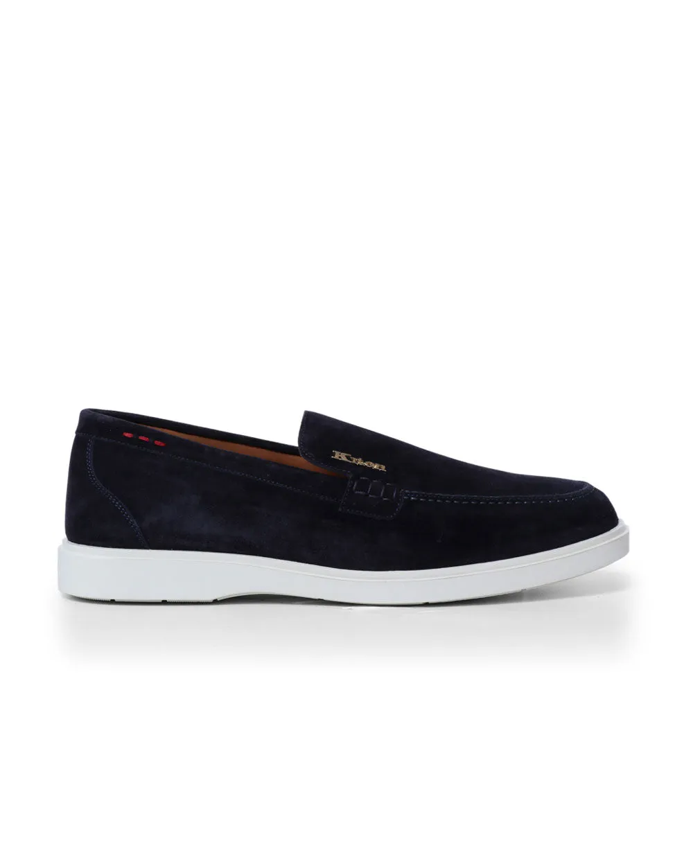 Suede Causal Loafer in Navy