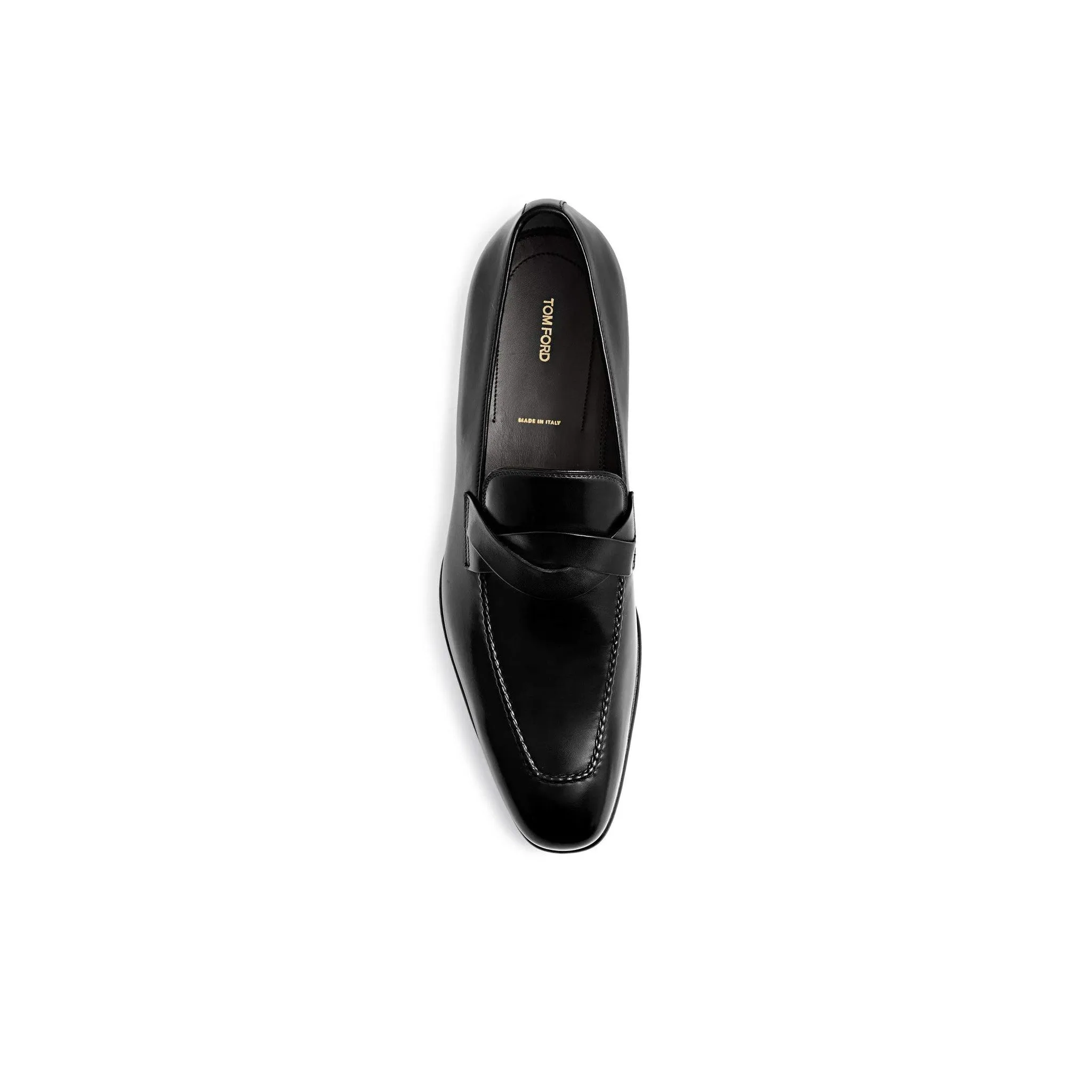 Tom Ford Andy Burnished Braided-Band Loafer