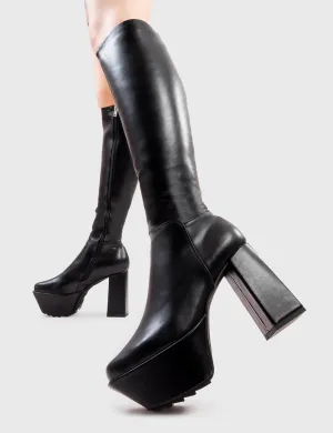 Wish Me Dead Platform Knee High Boots