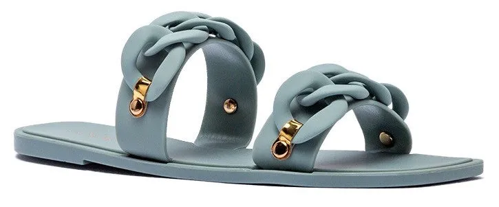 Women's Chunky Chain Strappy Sandals - Final Sale